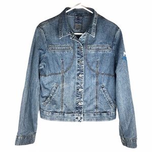 Marithe Francois Girbaud graffiti jean jacket